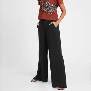 Banana Republic HIgh-Rise Wide-Leg Pant Navy Blue